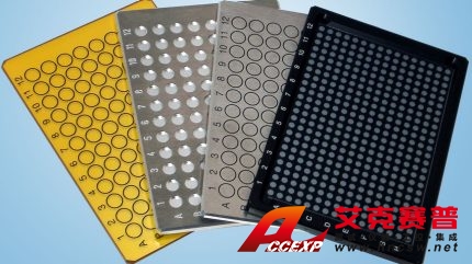 HTS-XT 中可以使用不同類型的可重復(fù)使用、易于清潔的微孔板。