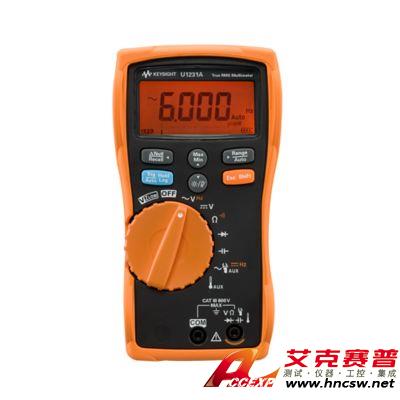 keysight是德 U1231A 手持式數(shù)字萬用表，3位半，基礎型