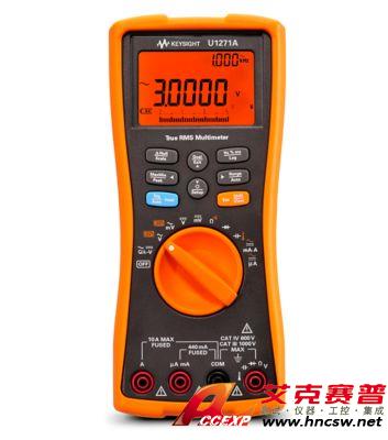 keysight是德 U1271A 手持式數(shù)字萬用表，4位半，IP54