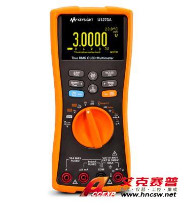 keysight是德 U1273A 手持式數(shù)字萬用表，4位半，IP54，OLED 顯